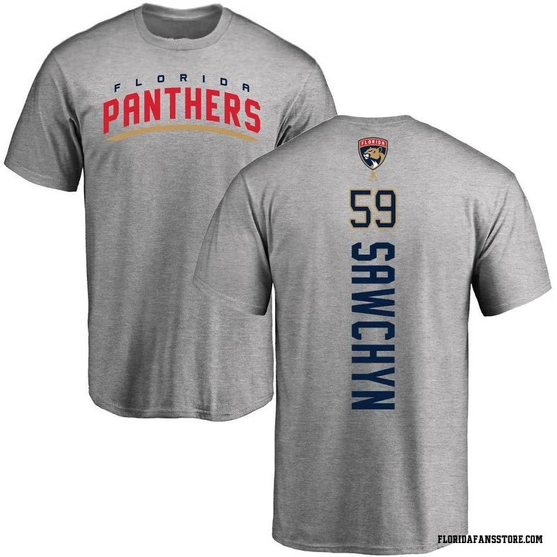 Ash Youth Gracyn Sawchyn Florida Panthers Backer T-Shirt