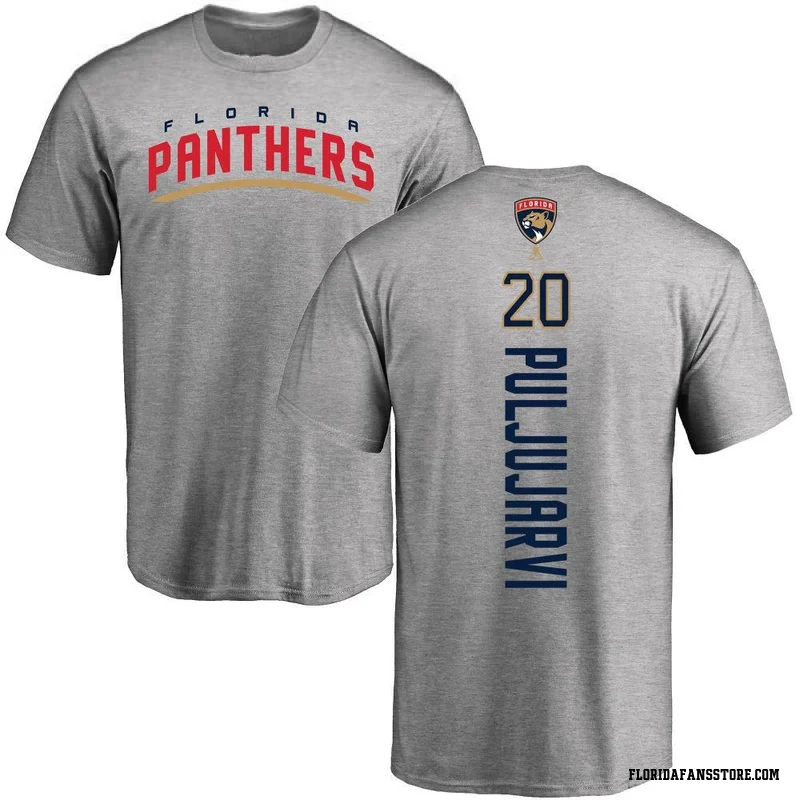 Ash Youth Jesse Puljujarvi Florida Panthers Backer T-Shirt
