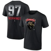 Black Youth Kai Schwindt Florida Panthers Midnight Mascot Logo T-Shirt
