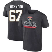 Charcoal Youth William Lockwood Florida Panthers Heather 2023 Eastern Conference Champions T-Shirt