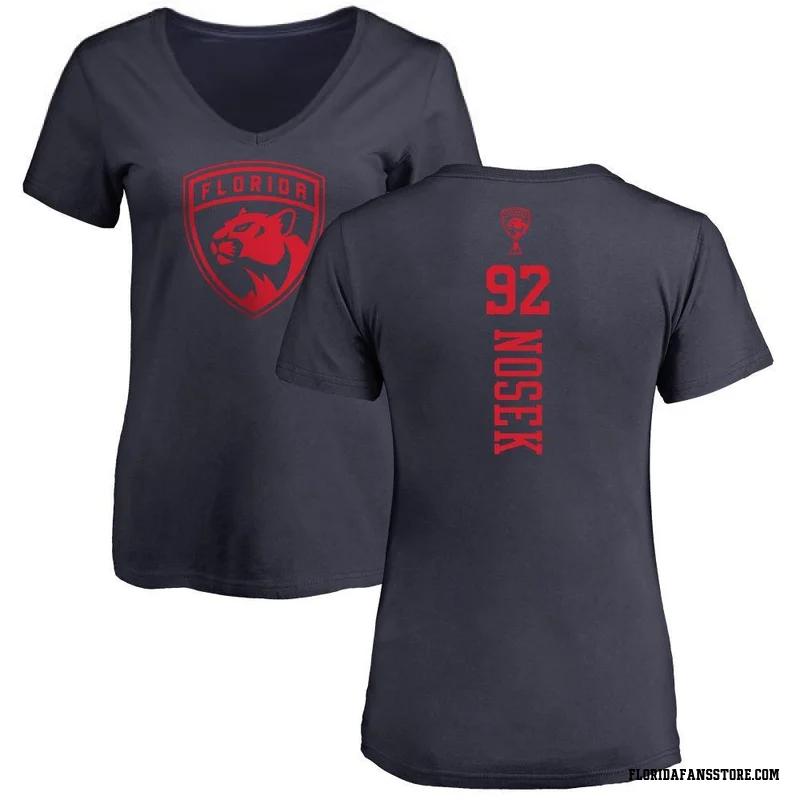 Navy Women's Tomas Nosek Florida Panthers One Color Backer T-Shirt