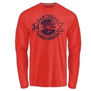 Red Men's John Vanbiesbrouck Florida Panthers Insignia Long Sleeve T-Shirt