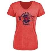 Red Women's Peter Worrell Florida Panthers Insignia T-Shirt