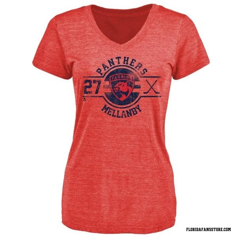 Red Women's Scott Mellanby Florida Panthers Insignia T-Shirt