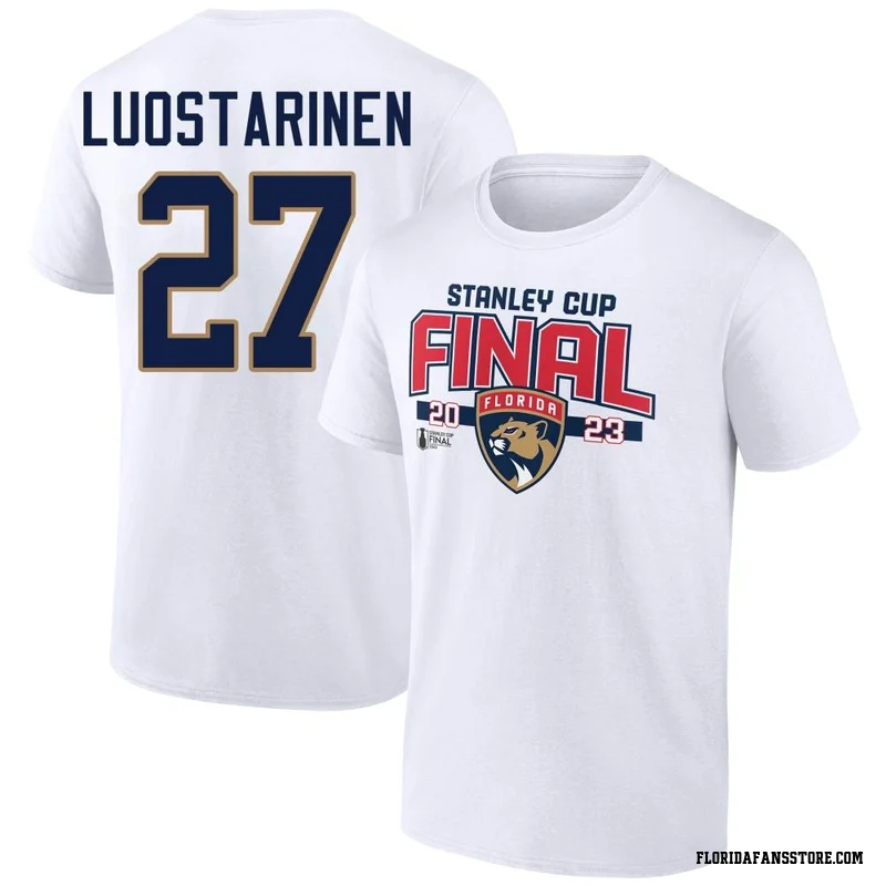 White Men's Eetu Luostarinen Florida Panthers 2023 Stanley Cup Final T-Shirt