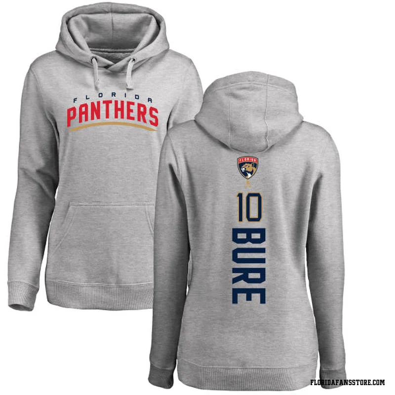 Women's Pavel Bure Florida Panthers Ash Backer Pullover Hoodie