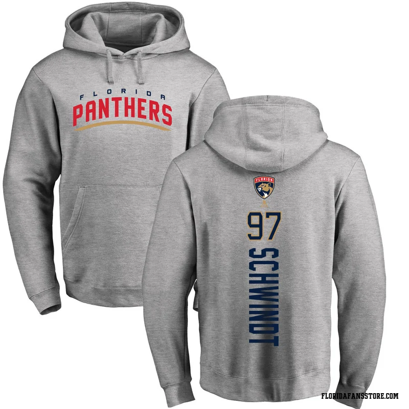 Youth Kai Schwindt Florida Panthers Ash Backer Pullover Hoodie