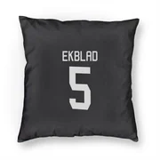 Black Florida Panthers  Aaron Ekblad  Pillow Cover (18 X 18)