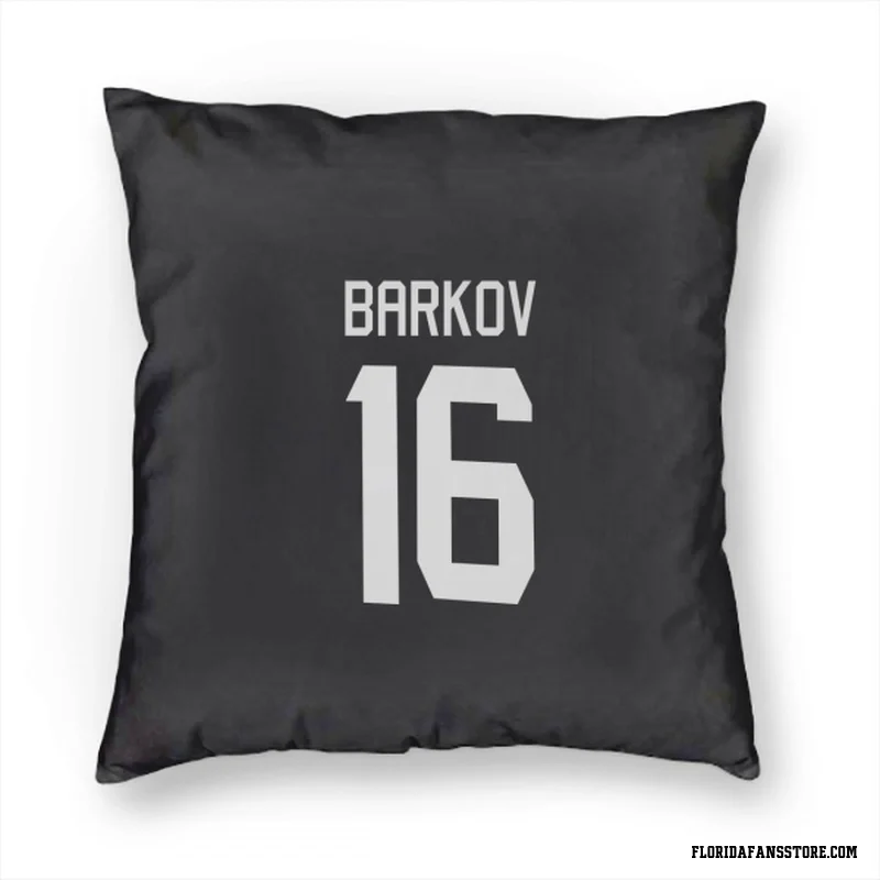 Black Florida Panthers  Aleksander Barkov  Pillow Cover (18 X 18)