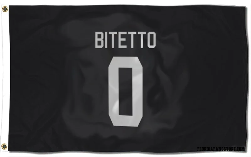 Black Florida Panthers  Anthony Bitetto  Flag (3 X 5)