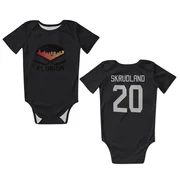 Black Florida Panthers  Brian Skrudland  Newborn & Infant Bodysuit