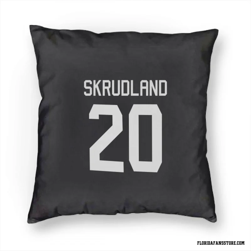 Black Florida Panthers  Brian Skrudland  Pillow Cover (18 X 18)