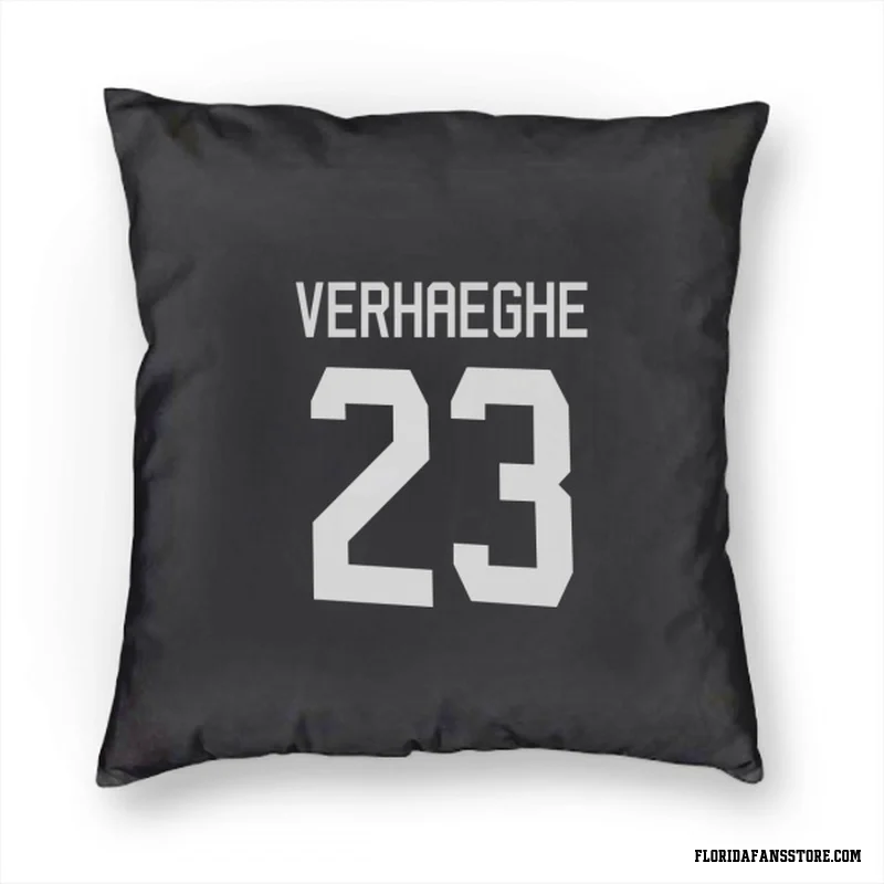 Black Florida Panthers  Carter Verhaeghe  Pillow Cover (18 X 18)