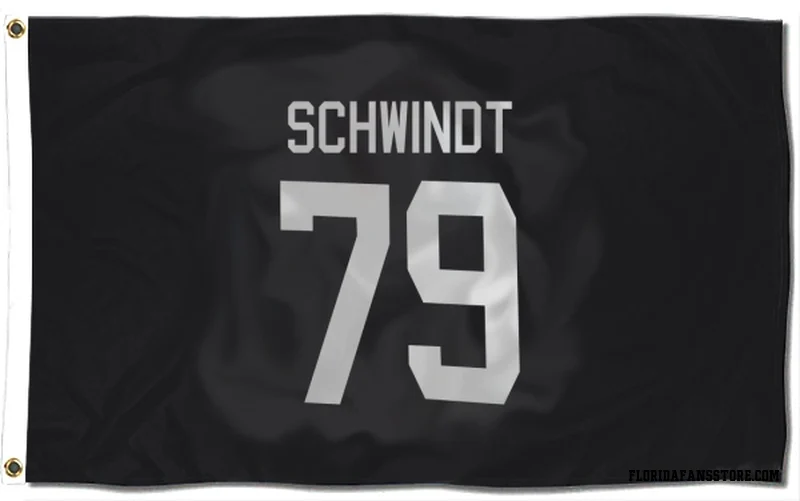 Black Florida Panthers  Cole Schwindt  Flag (3 X 5)