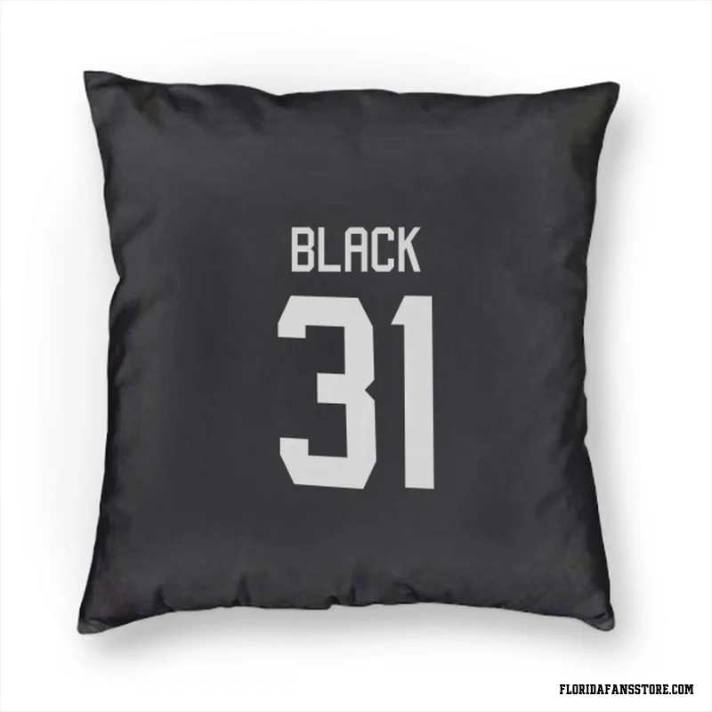 Black Florida Panthers  Cooper Pillow Cover (18 X 18)