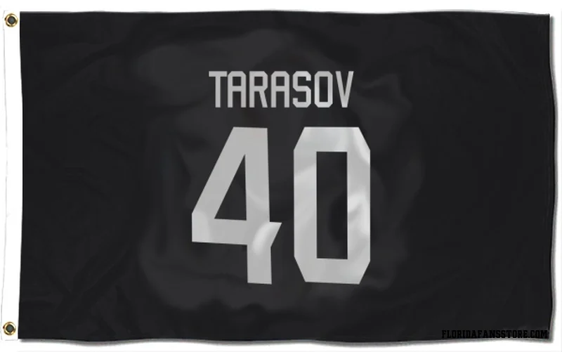 Black Florida Panthers  Daniil Tarasov  Flag (3 X 5)