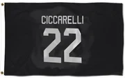 Black Florida Panthers  Dino Ciccarelli  Flag (3 X 5)