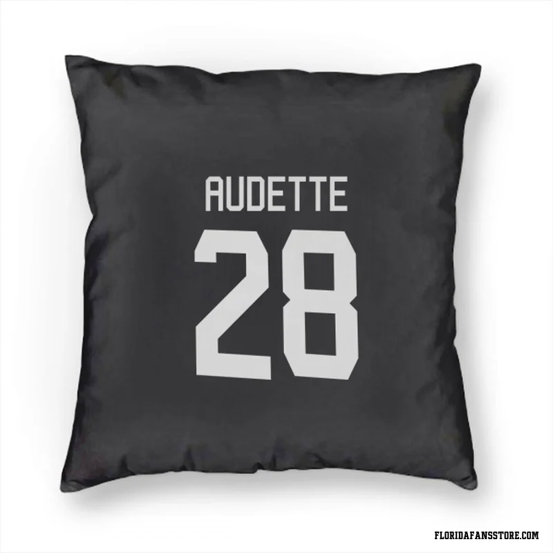 Black Florida Panthers  Donald Audette  Pillow Cover (18 X 18)