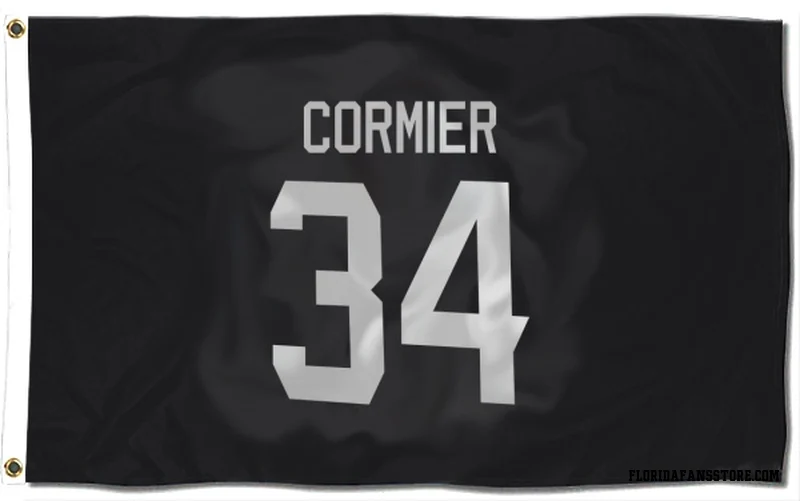 Black Florida Panthers  Evan Cormier  Flag (3 X 5)