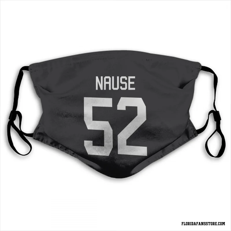 Black Florida Panthers  Evan Nause  Face Mask (With 2 Free PM2.5 Filters)