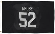 Black Florida Panthers  Evan Nause  Flag (3 X 5)