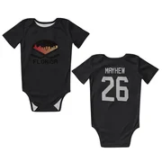 Black Florida Panthers  Gerry Mayhew  Newborn & Infant Bodysuit