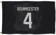 Black Florida Panthers  Jay Bouwmeester  Flag (3 X 5)