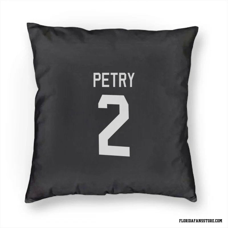 Black Florida Panthers  Jeff Petry  Pillow Cover (18 X 18)