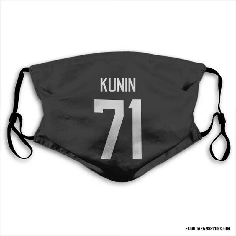 Black Florida Panthers  Luke Kunin  Face Mask (With 2 Free PM2.5 Filters)