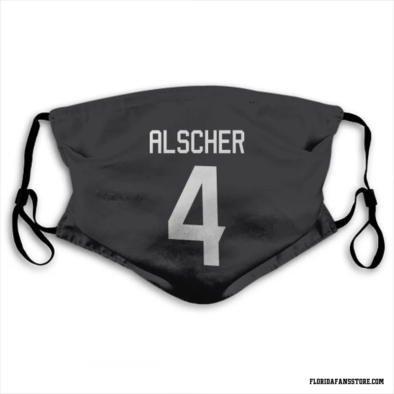 Black Florida Panthers  Marek Alscher  Face Mask (With 2 Free PM2.5 Filters)