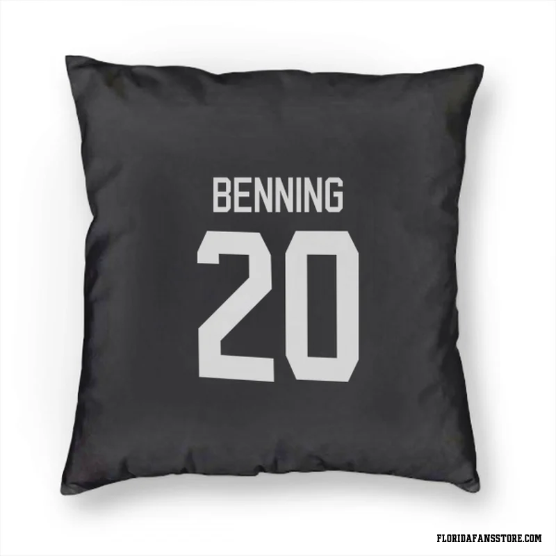 Black Florida Panthers  Mike Benning  Pillow Cover (18 X 18)