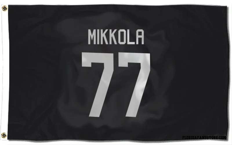 Black Florida Panthers  Niko Mikkola  Flag (3 X 5)