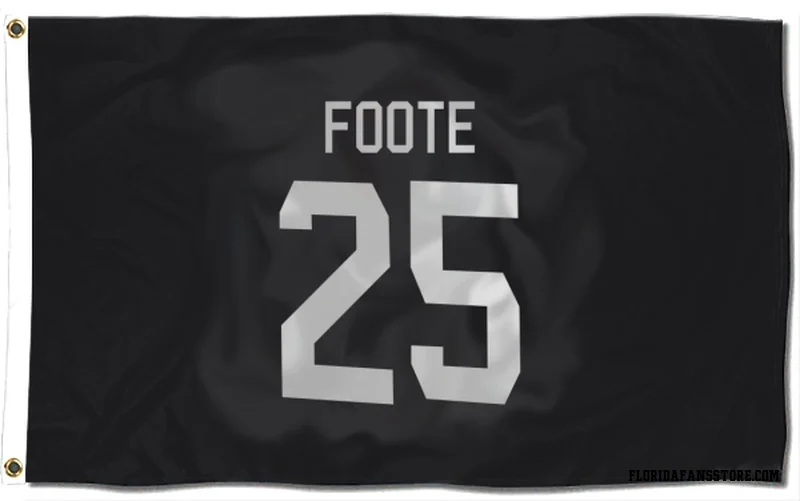 Black Florida Panthers  Nolan Foote  Flag (3 X 5)