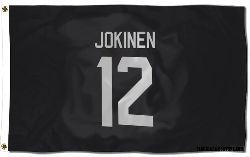 Black Florida Panthers  Olli Jokinen  Flag (3 X 5)