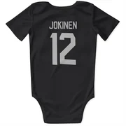 Black Florida Panthers  Olli Jokinen  Newborn & Infant Bodysuit