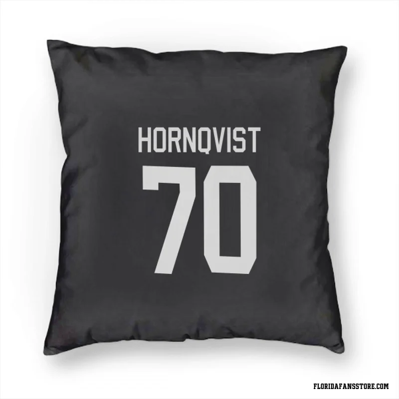 Black Florida Panthers  Patric Hornqvist  Pillow Cover (18 X 18)