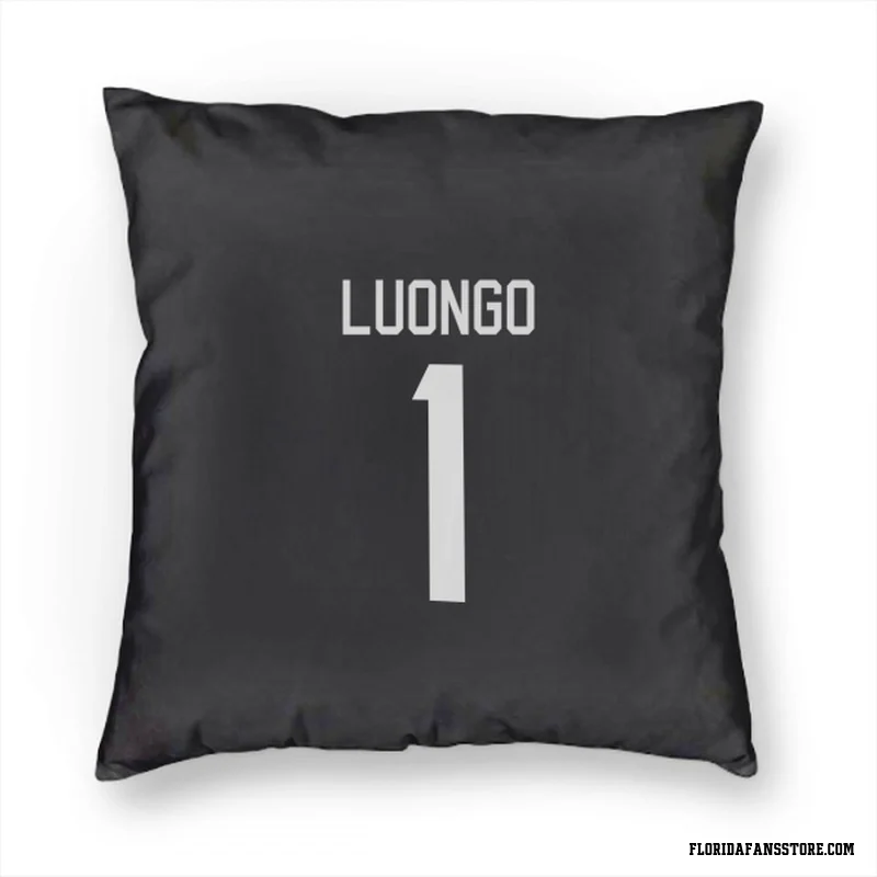 Black Florida Panthers  Roberto Luongo  Pillow Cover (18 X 18)