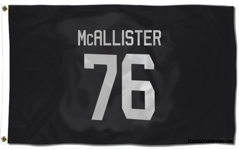 Black Florida Panthers  Ryan McAllister  Flag (3 X 5)