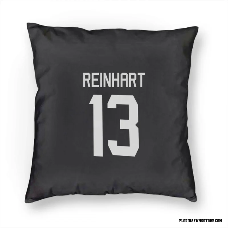Black Florida Panthers  Sam Reinhart  Pillow Cover (18 X 18)