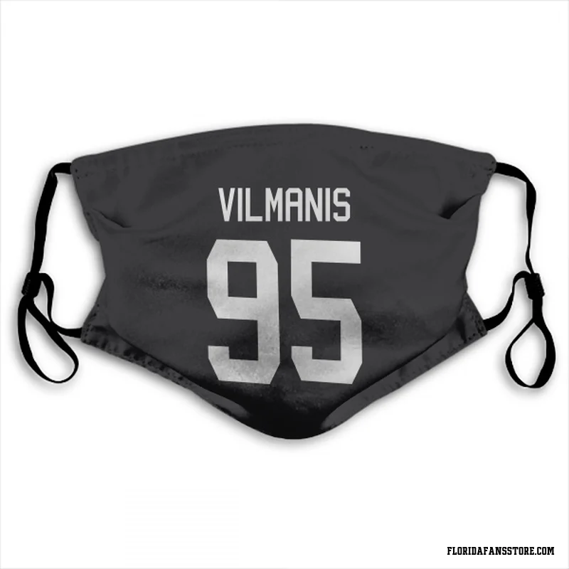 Black Florida Panthers  Sandis Vilmanis  Face Mask (With 2 Free PM2.5 Filters)