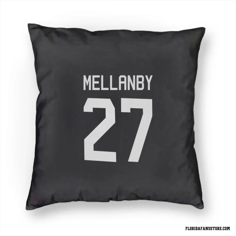 Black Florida Panthers  Scott Mellanby  Pillow Cover (18 X 18)