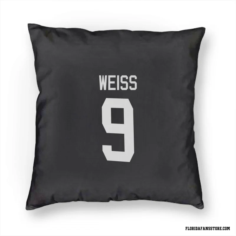 Black Florida Panthers  Stephen Weiss  Pillow Cover (18 X 18)