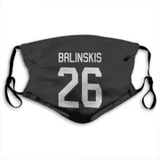 Black Florida Panthers  Uvis Balinskis  Face Mask (With 2 Free PM2.5 Filters)