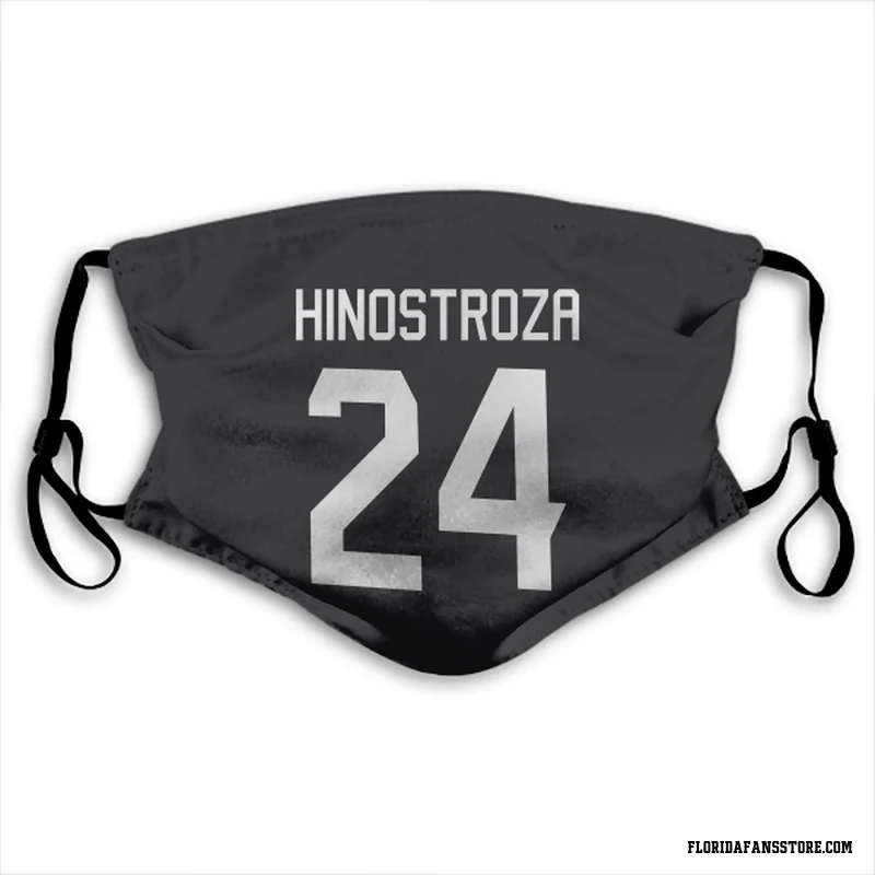 Black Florida Panthers  Vinnie Hinostroza  Face Mask (With 2 Free PM2.5 Filters)