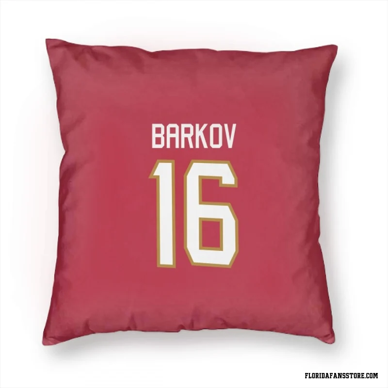 Red Florida Panthers  Aleksander Barkov  Pillow Cover (18 X 18)