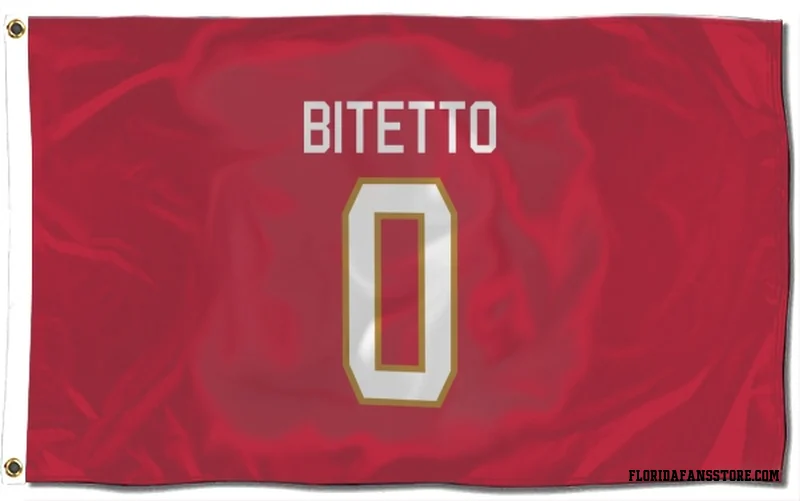 Red Florida Panthers  Anthony Bitetto  Flag (3 X 5)