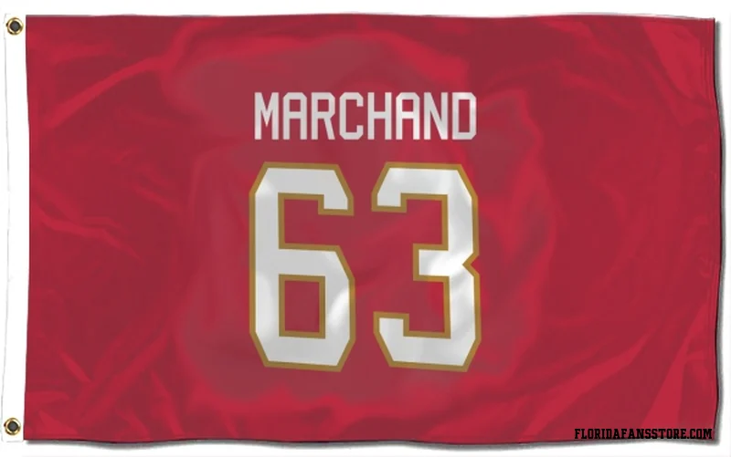 Red Florida Panthers  Brad Marchand  Flag (3 X 5)