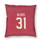 Red Florida Panthers  Cooper Black  Pillow Cover (18 X 18)