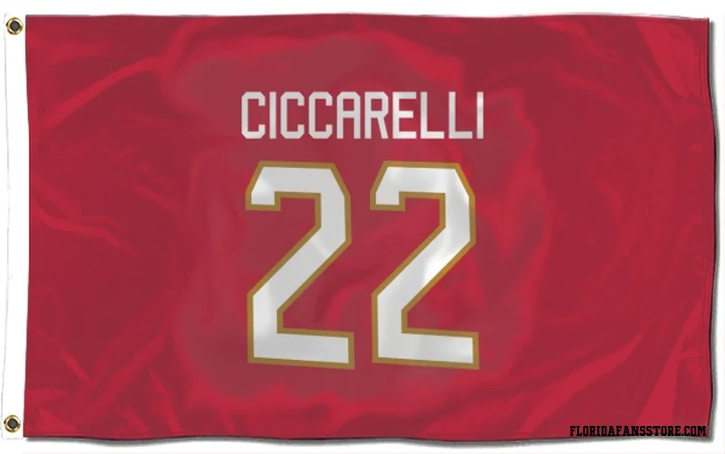 Red Florida Panthers  Dino Ciccarelli  Flag (3 X 5)