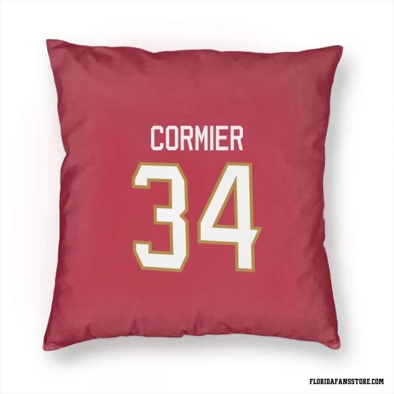 Red Florida Panthers  Evan Cormier  Pillow Cover (18 X 18)